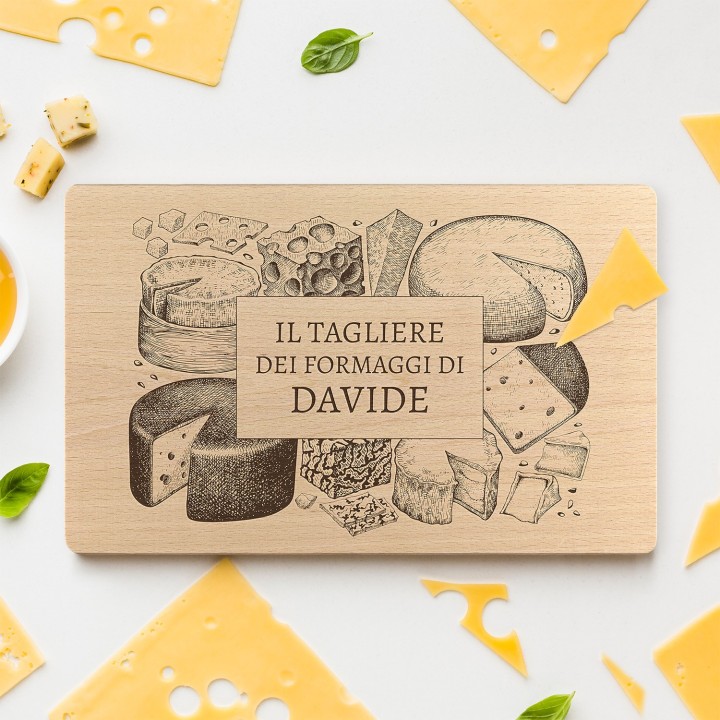 Tagliere per formaggi personalizzato