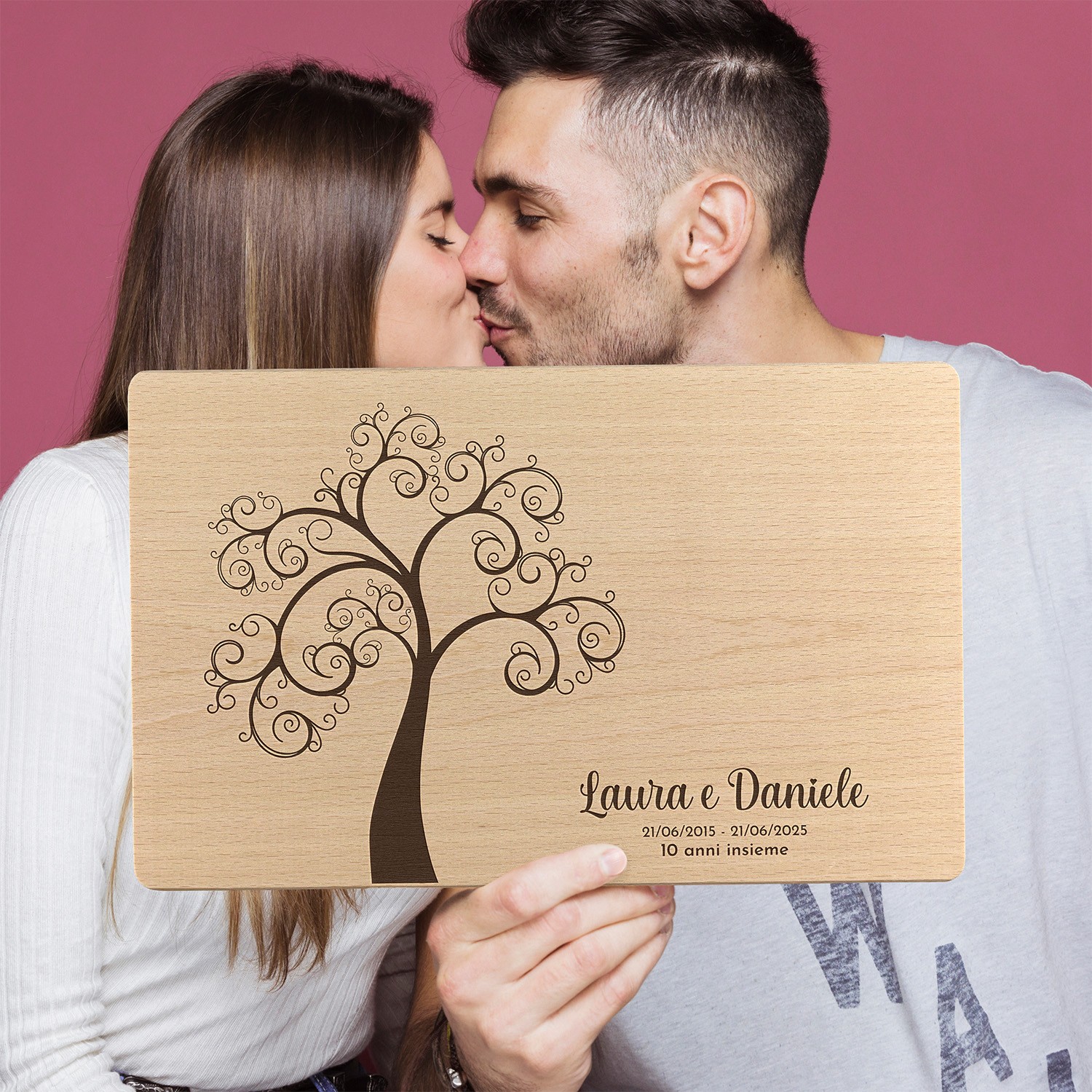 Tagliere personalizzato Albero dell'amore