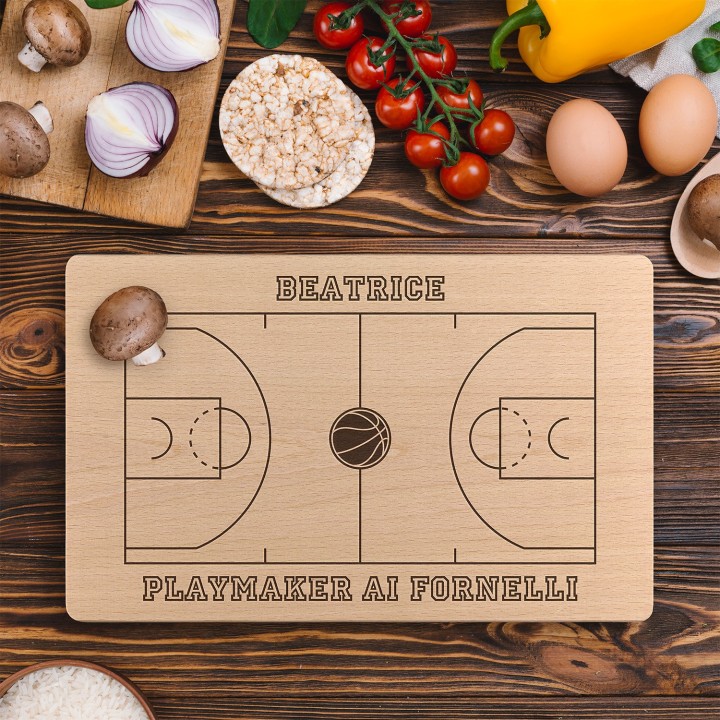 Tagliere personalizzato Campo da basket