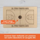 Tagliere personalizzato Campo da basket
