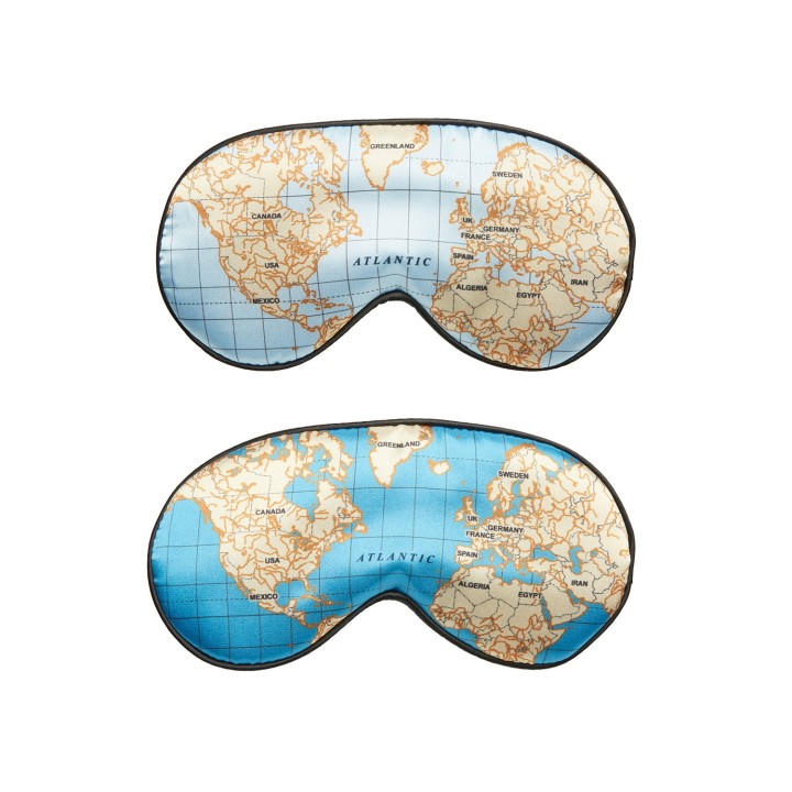 Maschera da notte Planisfero
