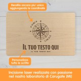 Tagliere personalizzato Rosa dei Venti