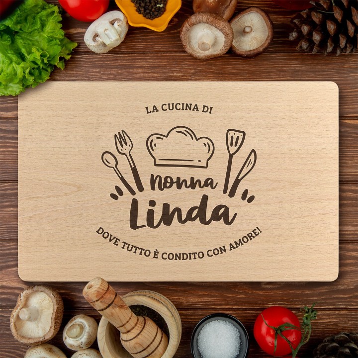 Tagliere personalizzato La cucina della nonna