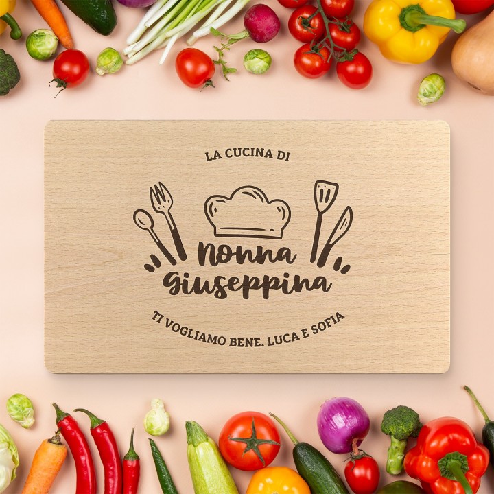 Tagliere personalizzato La cucina della nonna