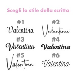 Borraccia termica personalizzata con nome corsivo
