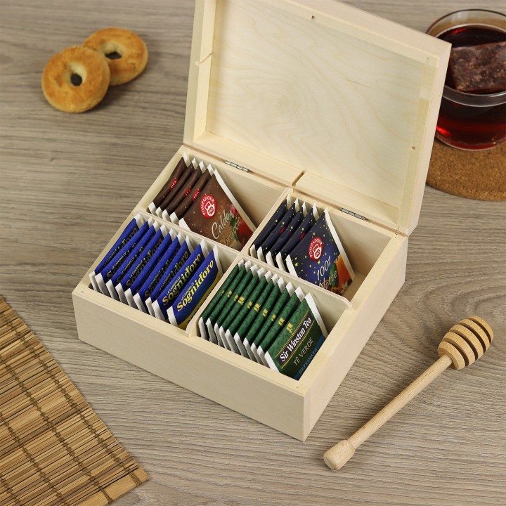 Scatola per il tè personalizzata - Teiera vintage