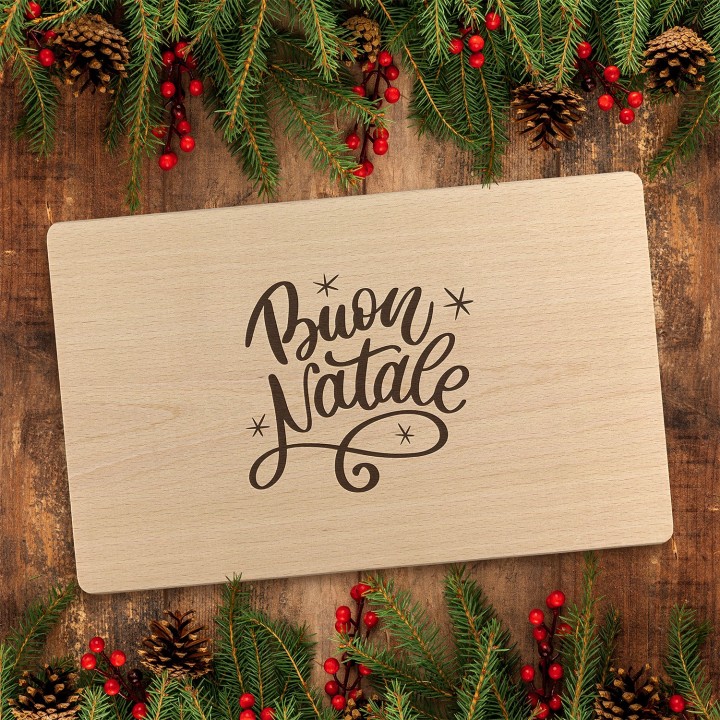 Tagliere personalizzato Buon Natale