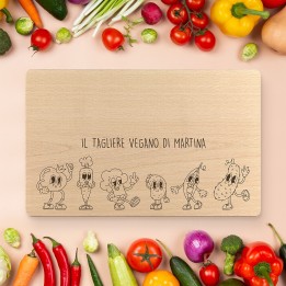 Tagliere personalizzato Verdure allegre