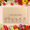 Tagliere personalizzato Verdure allegre
