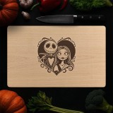 Tagliere personalizzato per coppie di Halloween