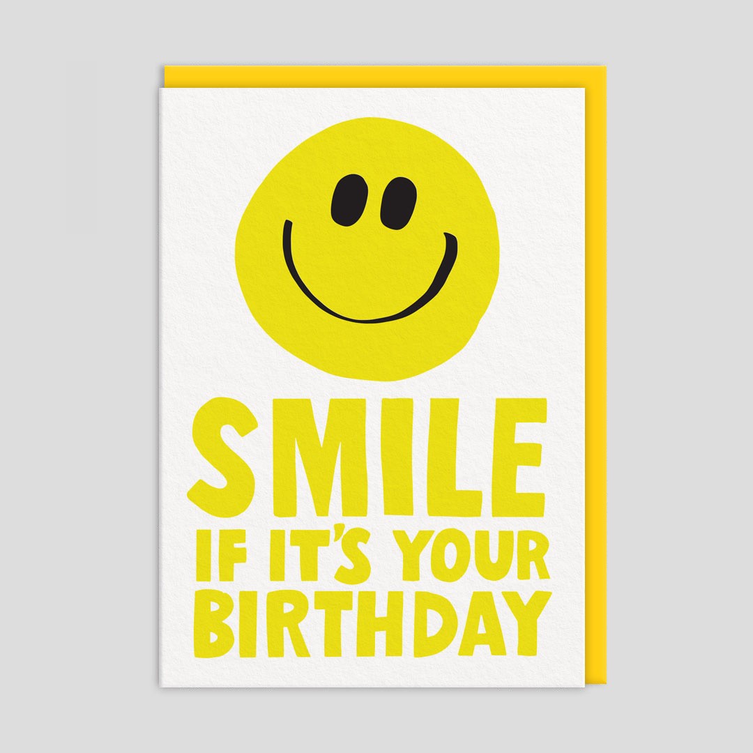 Biglietto di auguri di compleanno Smile