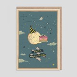 Biglietto di auguri di compleanno Luna