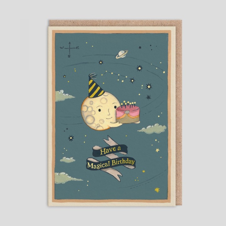Biglietto di auguri di compleanno Luna