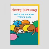 Biglietto di auguri di compleanno Cane goloso