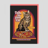 Biglietto di auguri Parla al tuo gatto