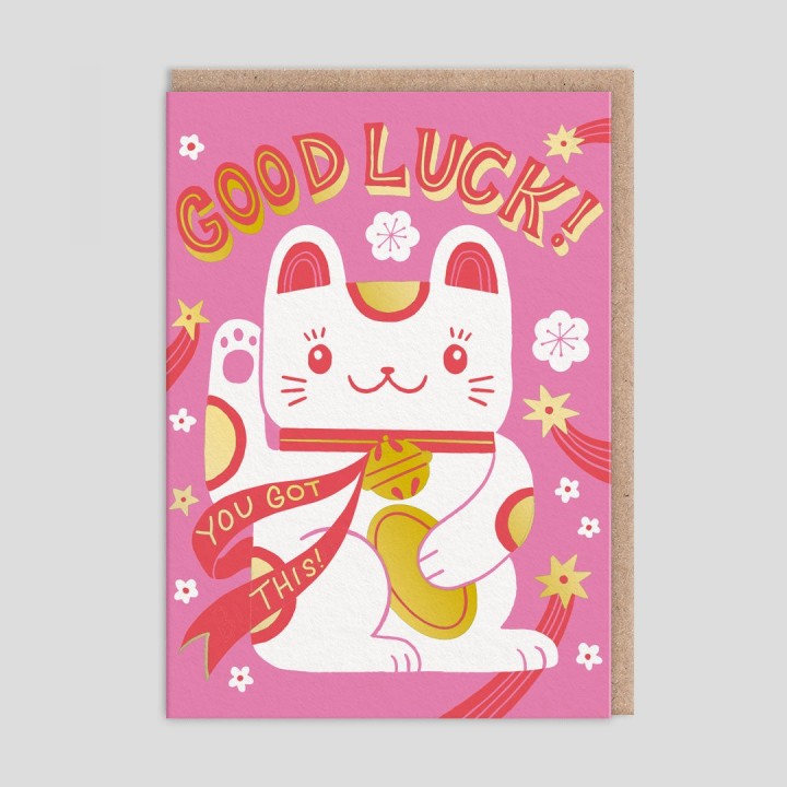 Biglietto di auguri Gatto della fortuna