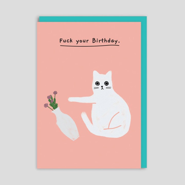 Biglietto di auguri Gatto VS Vaso