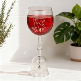Bicchiere da vino con campanella