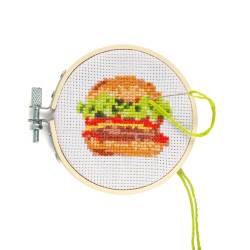 Mini Hamburger al punto croce