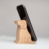 Stand per smartphone Cane in legno
