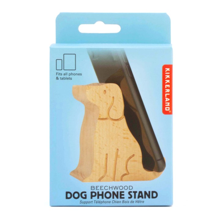 Stand per smartphone Cane in legno
