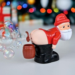 Babbo Natale spara bolle