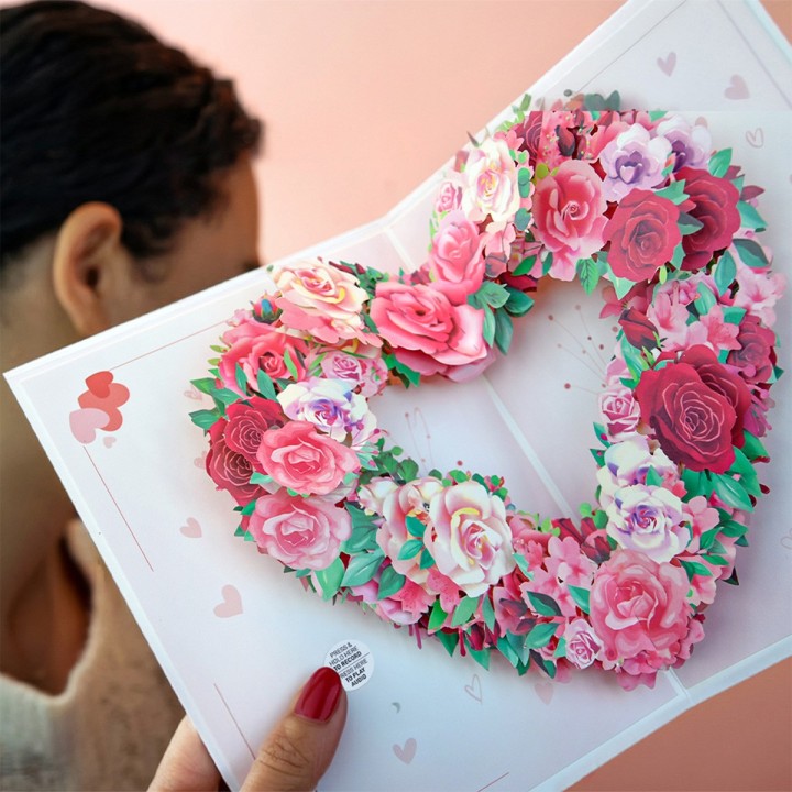 Biglietto di auguri romantico con dedica sonora