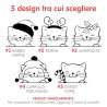 Sottobicchiere personalizzato Gatti natalizi