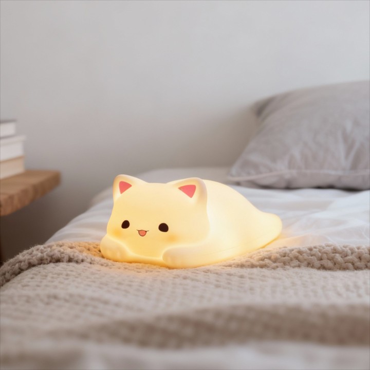 Luce gatto assonnato