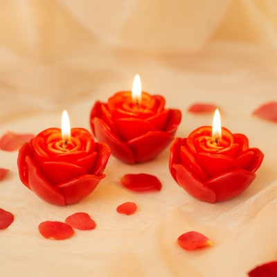 Candele a forma di rosa