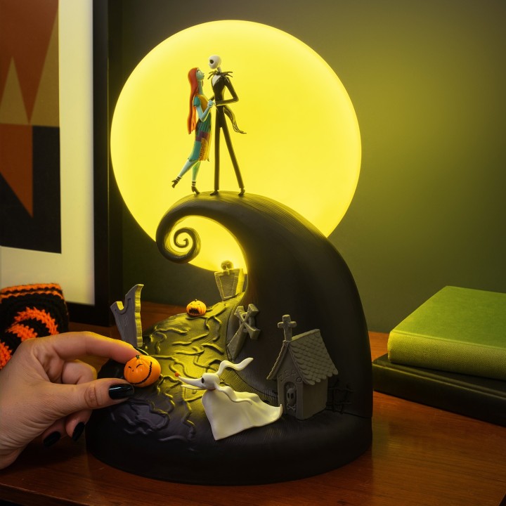 Lampada diorama Nightmare Before Christmas