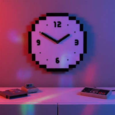 Orologio da parete 8-bit