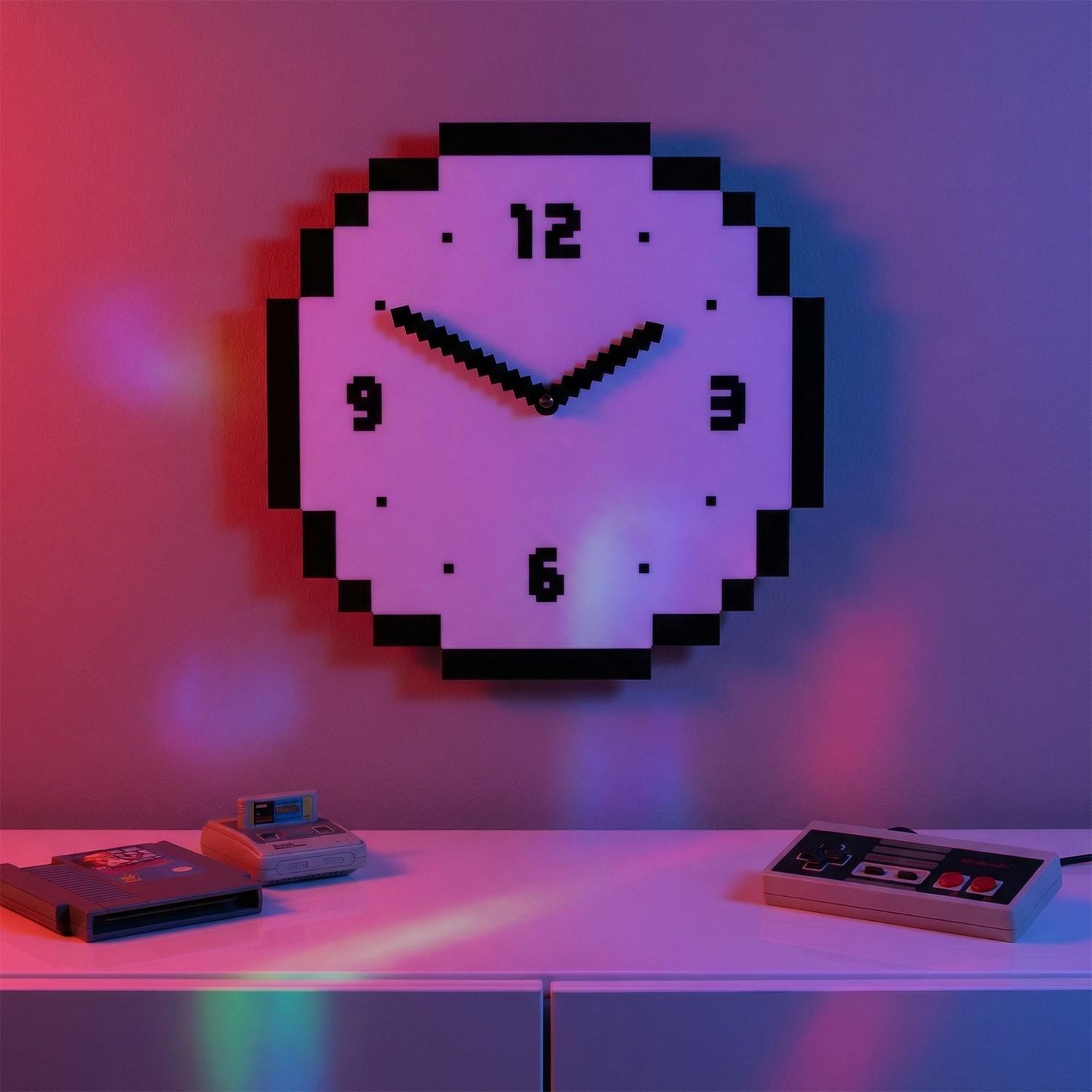 Orologio da parete 8-bit