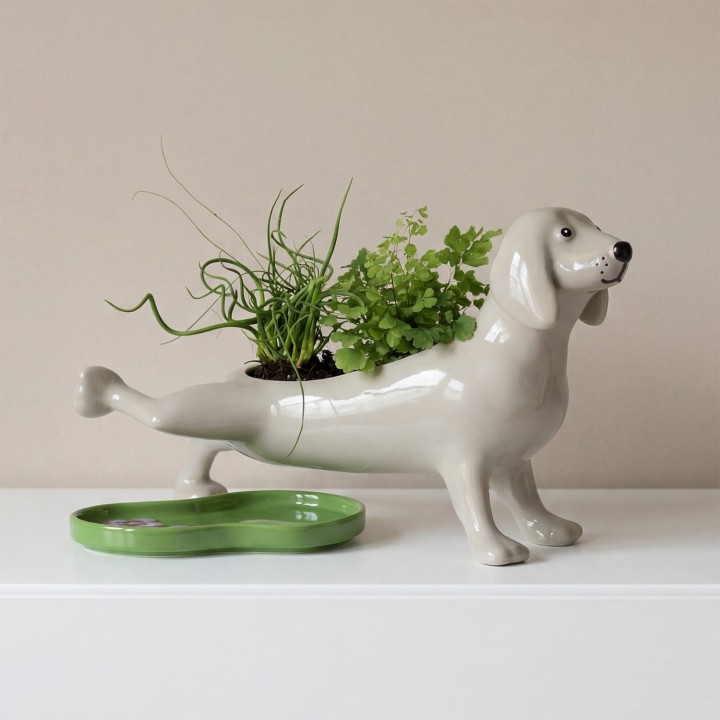 Vaso cane che fa pipì