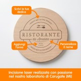Tagliere personalizzato Ristorante di casa - rotondo