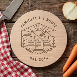 Tagliere personalizzato Camper - rotondo