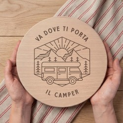 Tagliere personalizzato Camper - rotondo