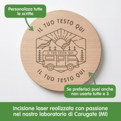 Tagliere personalizzato Camper - rotondo