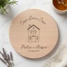 Tagliere personalizzato Casa dolce Casa - rotondo