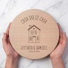 Tagliere personalizzato Casa dolce Casa - rotondo