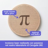 Tagliere personalizzato Pi Greco - rotondo