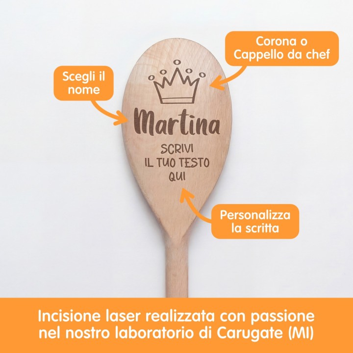 Cucchiaio da cucina personalizzato Chef