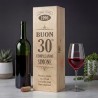 Cassetta per vino personalizzata per compleanno
