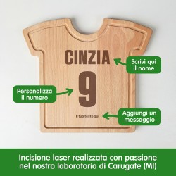 Tagliere maglia sportiva personalizzato
