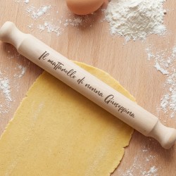 Mattarello personalizzato con scritta