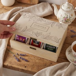 Scatola per il tè personalizzata