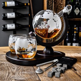 Set decanter Mappamondo