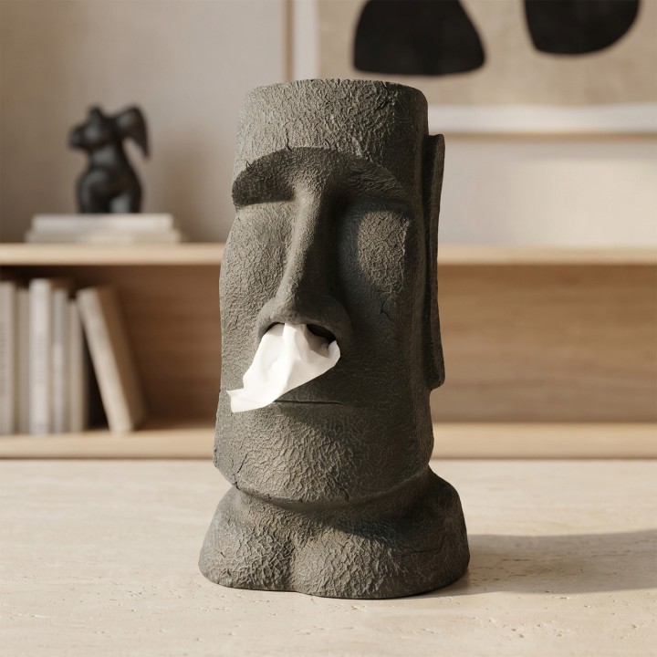 Moai Dispenser di Fazzoletti