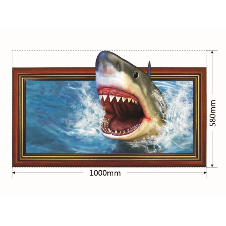 Adesivo da Muro 3D Squalo