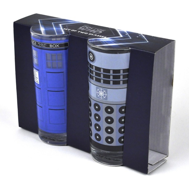 Bicchieri Doctor Who - TARDIS e Dalek